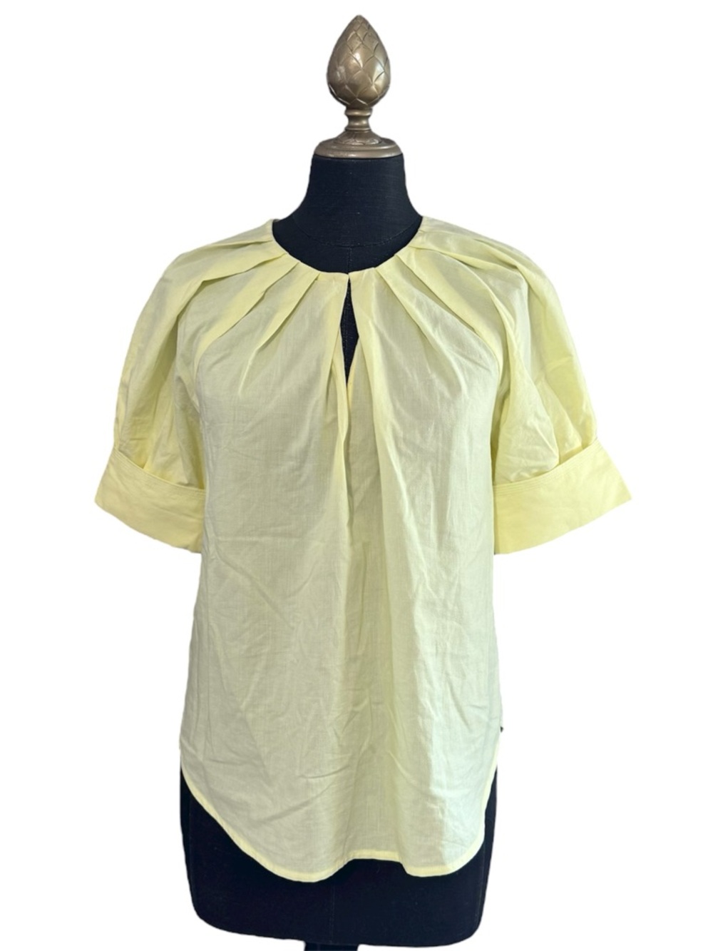 A.L.C Blouse Carey Top Yellow Cotton Size 0